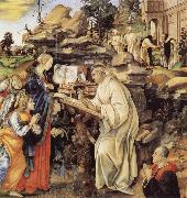 Fra Filippo Lippi The Vision of St Bernard oil